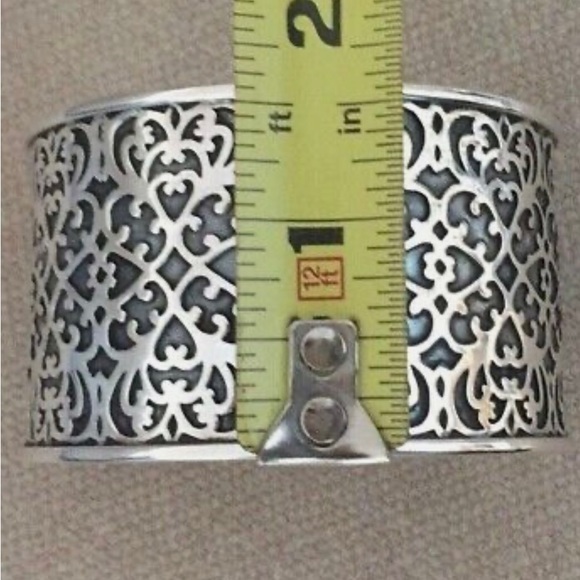 Silpada B1697 Sterling Silver Filigree Cuff Bracelet 🌸925 Wide Statement - Picture 5 of 8